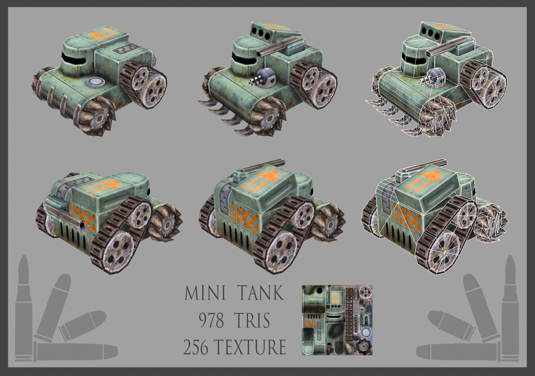Low Poly Micro Tank